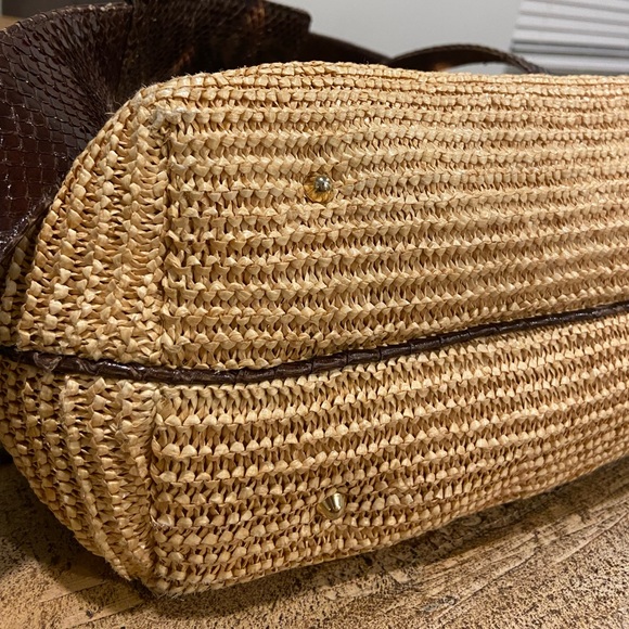Kara Ross Snakeskin Shoulder Bag - Picture 3 of 13